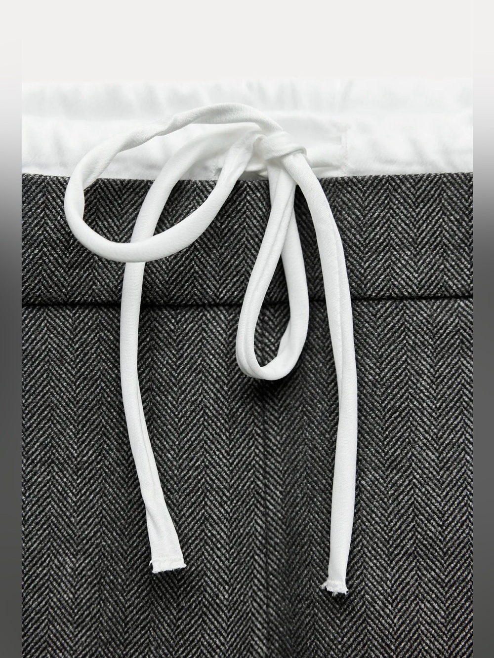 Double Waist Wide Leg Trouser